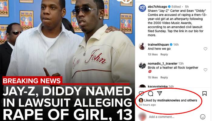 Beyoncés mom addresses liking post about Jay-Z rape lawsuit