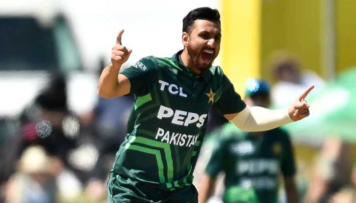 Pakistans skipper Salman Ali Agha celebrates during a match against South Africa at Boland Park on December 17, 2024. — AFP