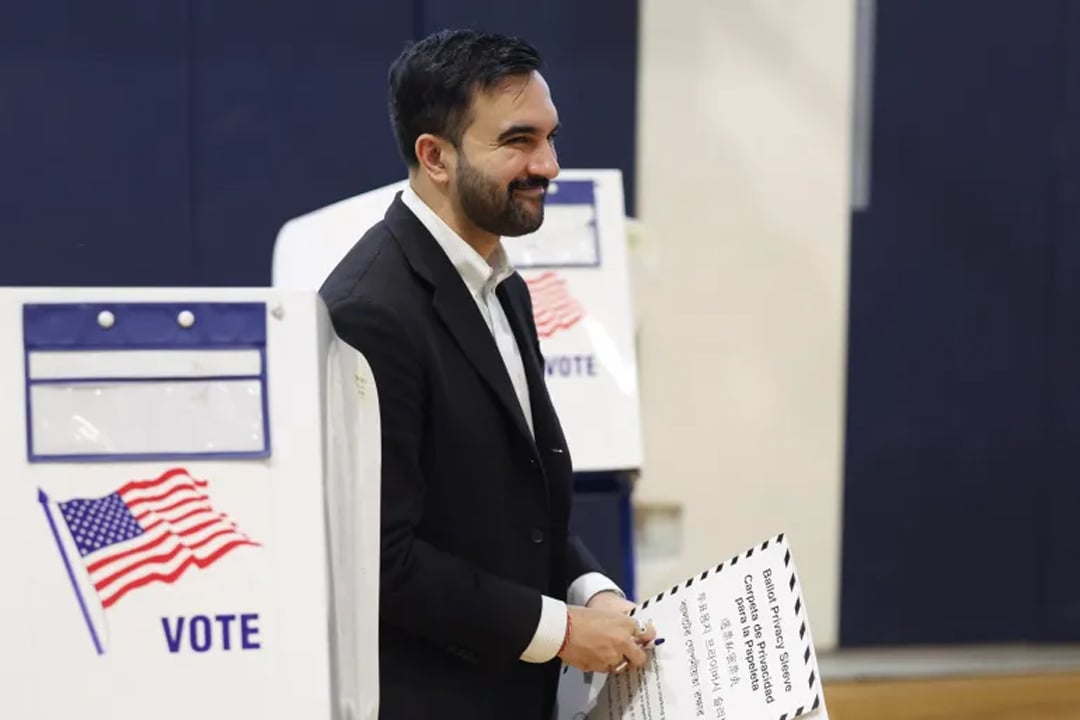 Democratic candidate for New York City mayor, Zohran Mamdani, votes in the New York City mayoral election at a polling site at the Frank Sinatra School of the Arts High School in Astoria, Queens borough of New York City, US, November 4, 2025. — Reuters